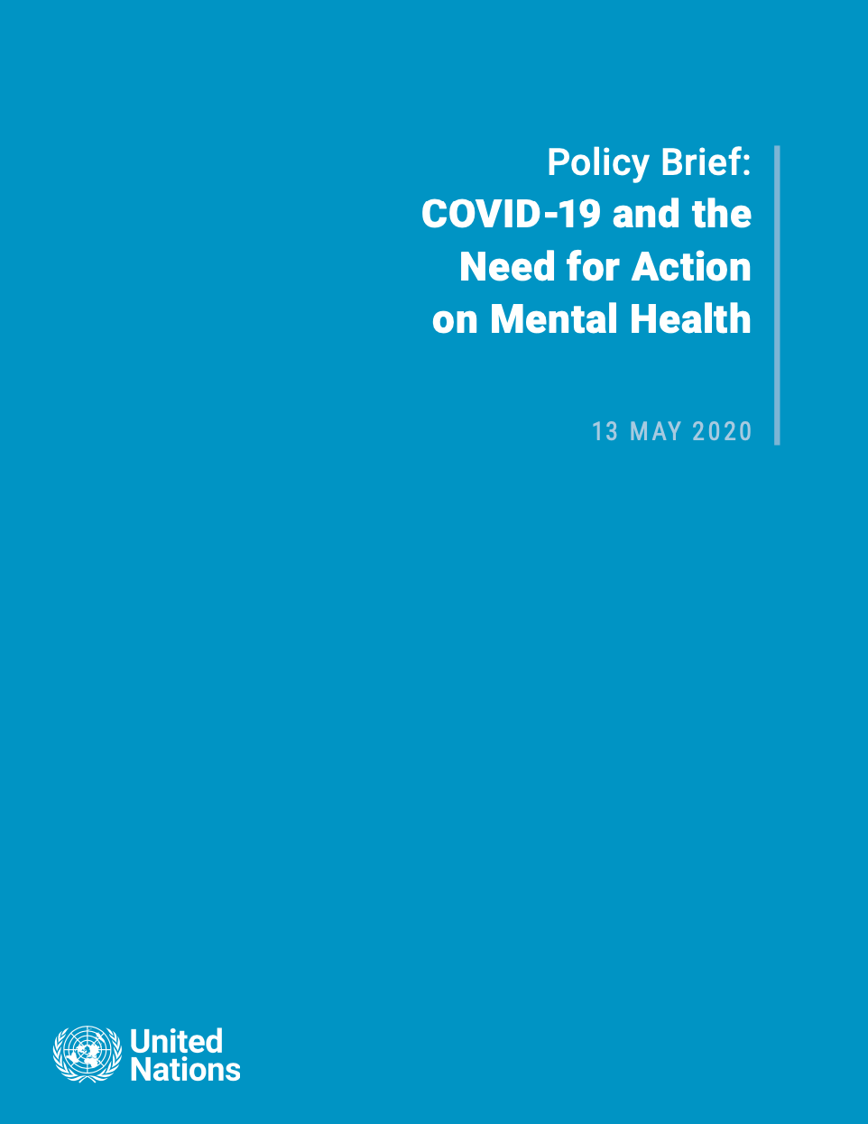 UN policy brief COVID-19 and mental health