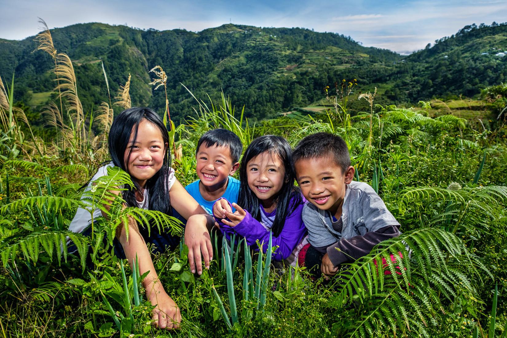 Children in Benguet Province, Philippines