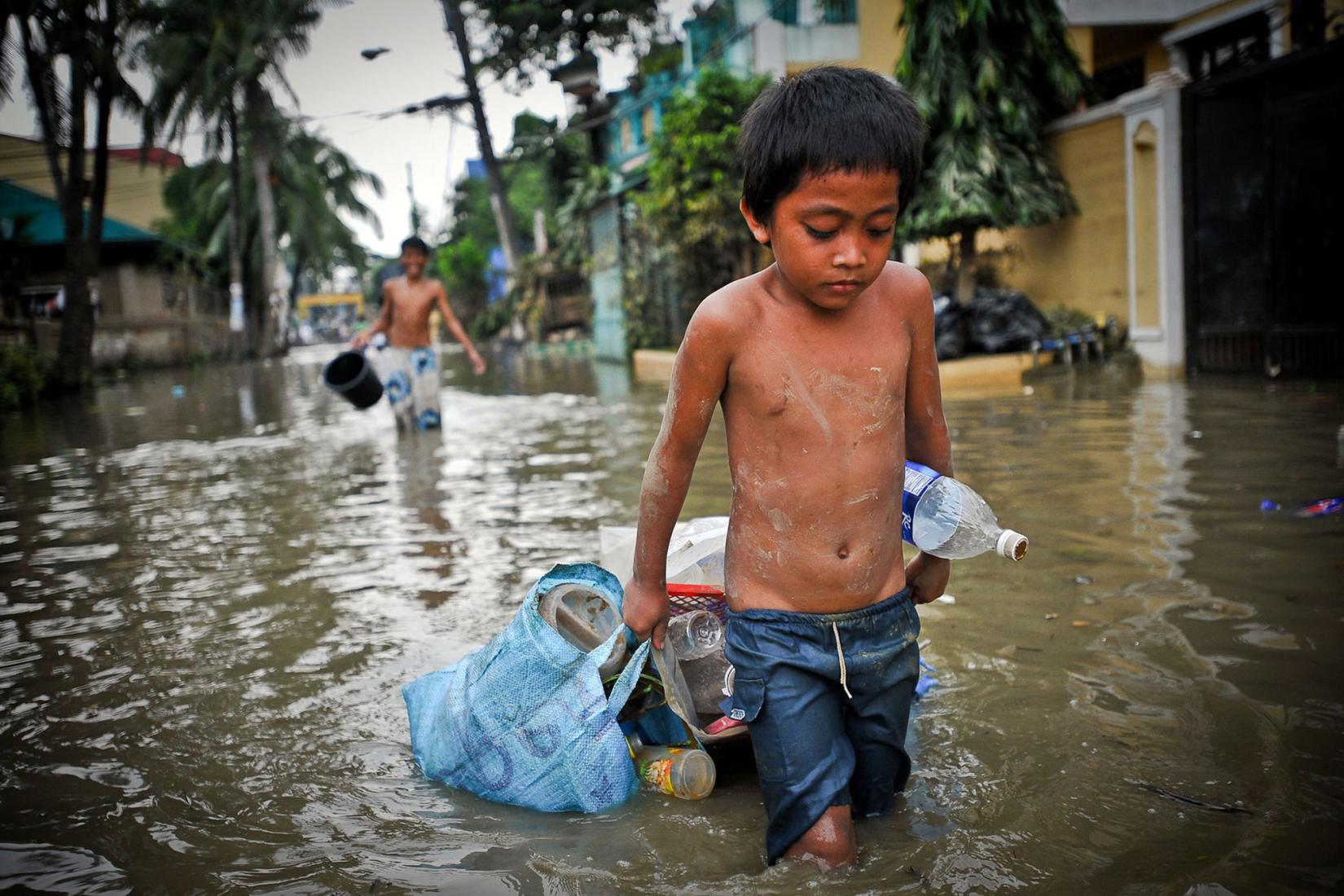 Flooded streets of Manila