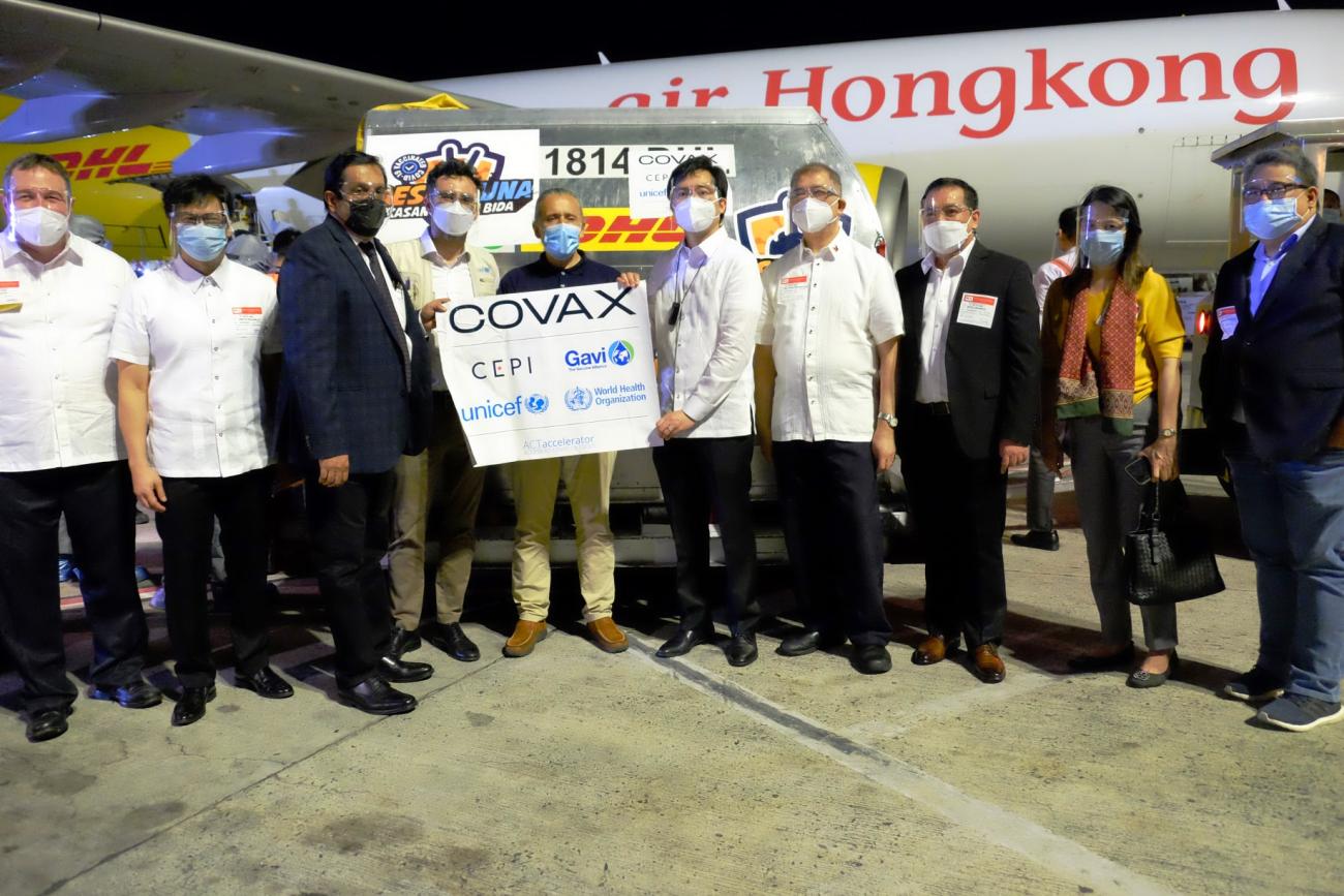 UNRC witnesses arrival of Pfizer COVAX vaccines