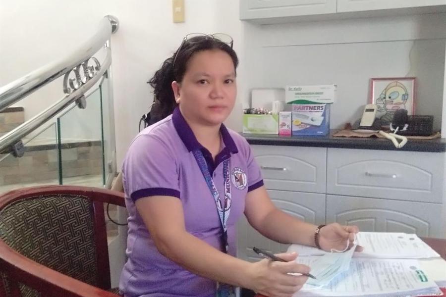Dolly Baculod, RM Rural Health Midwife Naic Rural Health Unit, Cavite