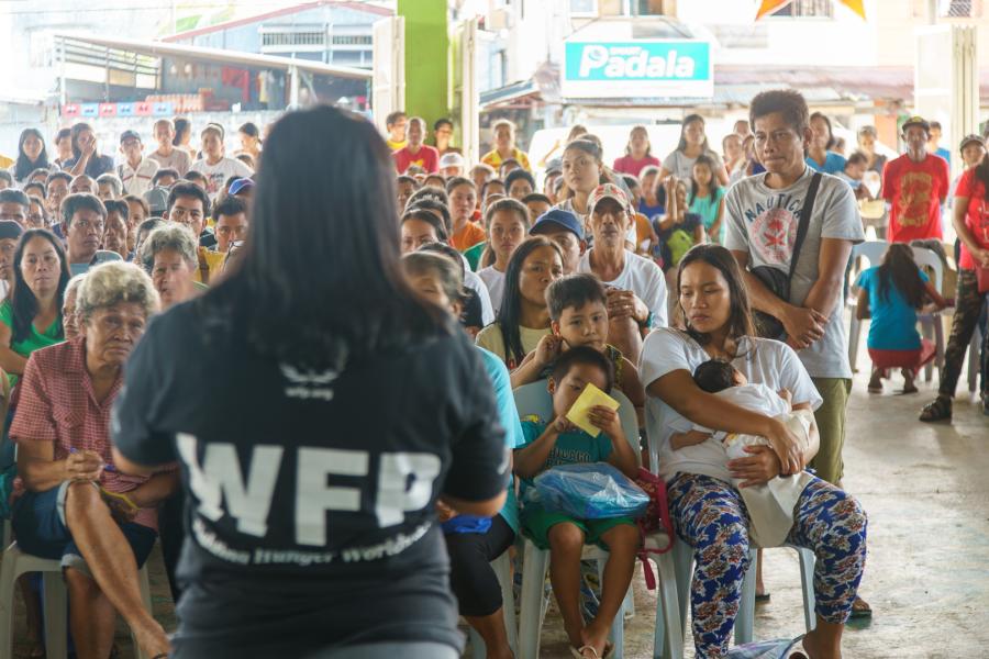 Participants to WFP's forecast-based financing project