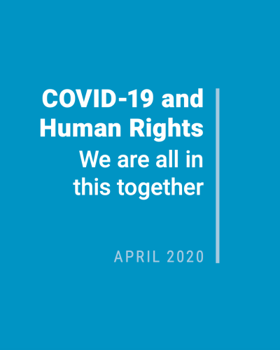 Cover of "COVID-19 and human rights"