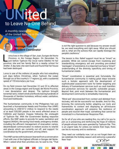 Front page of December issue
