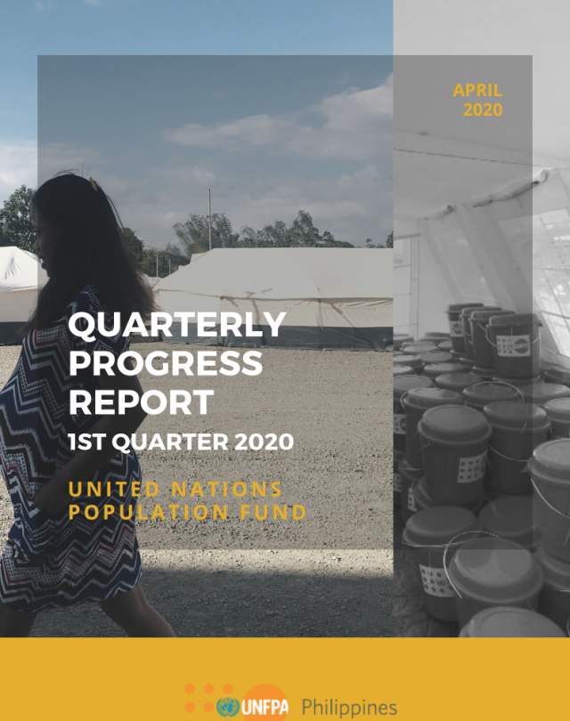UNFPA Philippines Quarterly Progress Report - 2020/Q1