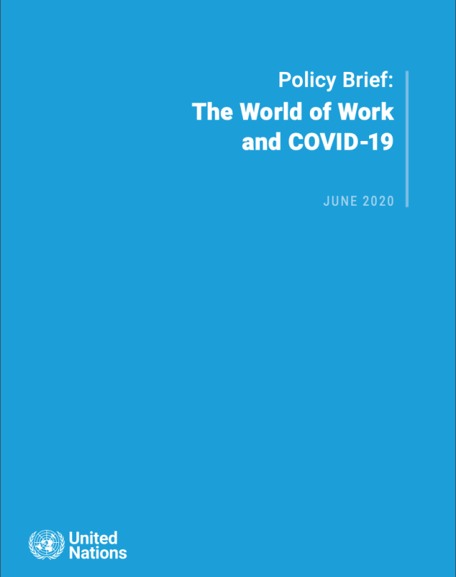 Policy Brief: The World of Work and COVID-19