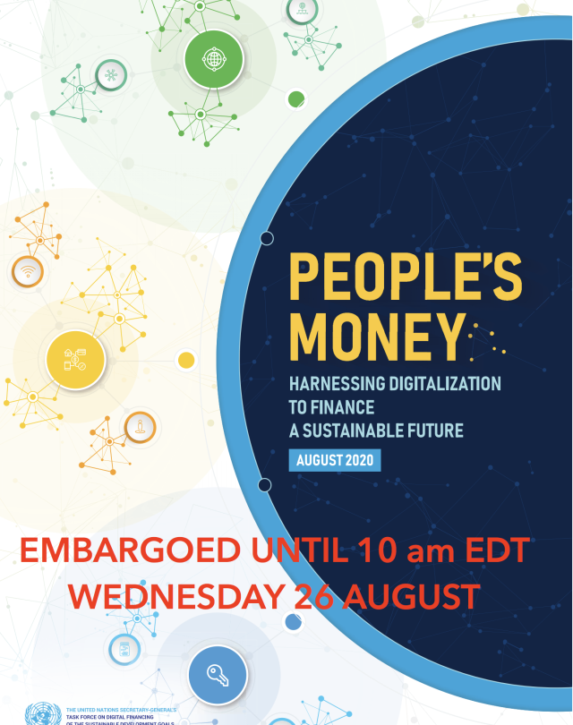 Cover of the Report of the SG's Task Force on Digital Financing of the SDGs