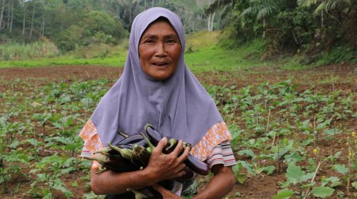Mairah, a beneficiary to WFP’s cash-based assistance programme in Marawi