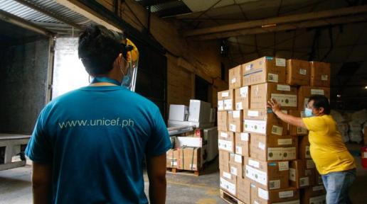 UNICEF turns over PPE